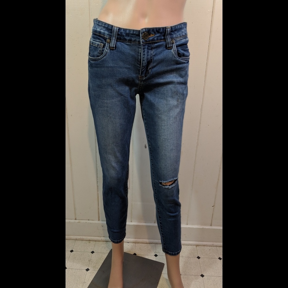 Kut From The Kloth Skinny Distressed Jeans